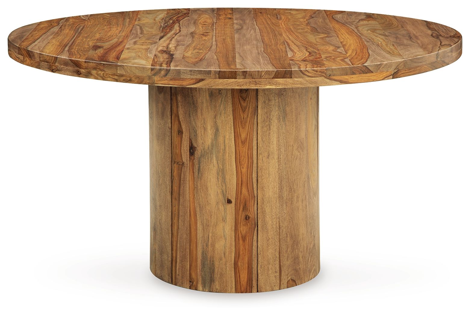 Signature Design by Ashley® Dressonni - Brown - Round Dining Room Table | Meri Furniture