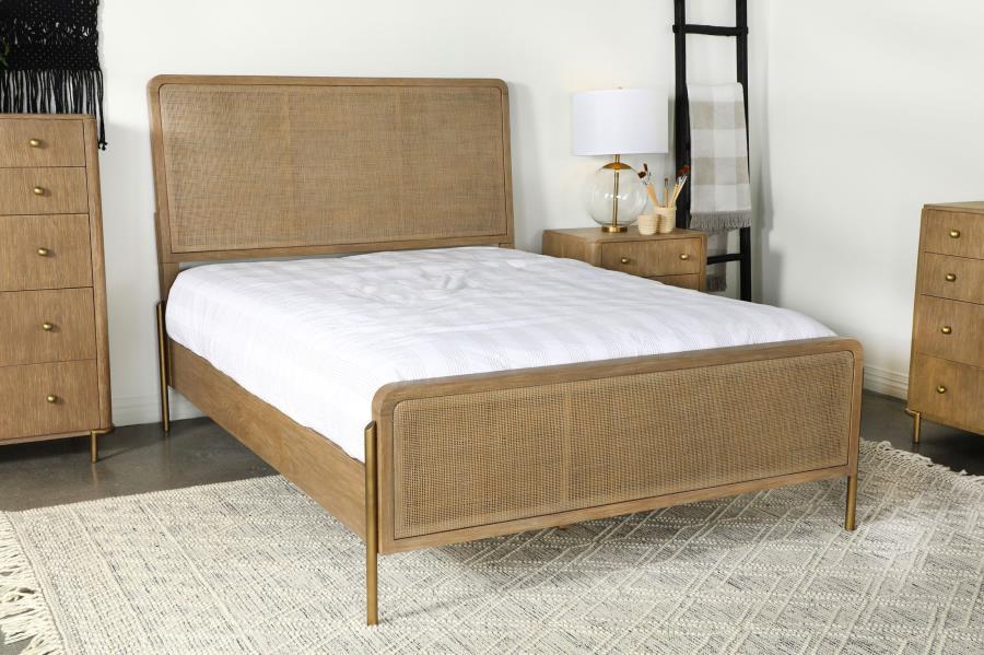 Coaster Fine Furniture Arini - Rattan Panel Bed | Meri Furniture