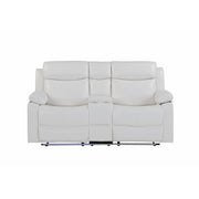 Blanche - Console Reclining Loveseat With LED Lights And Speakers