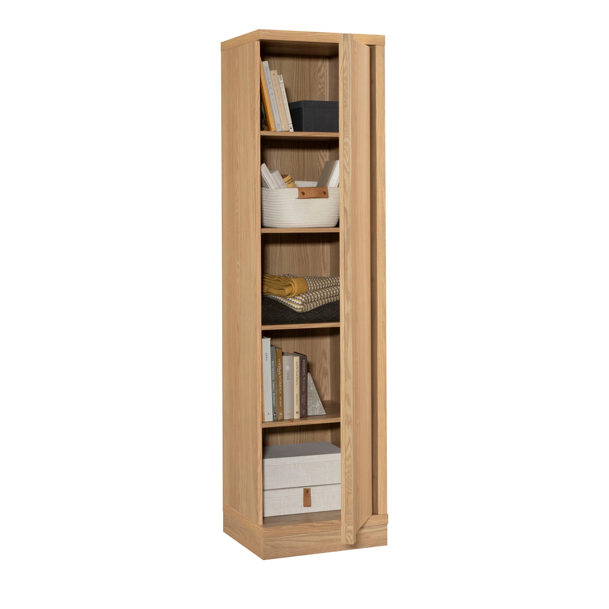Single-Door Storage Cabinet in Harmony Ash