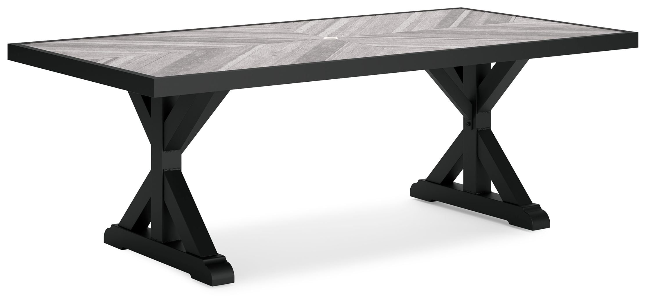 Ashley Furniture Beachcroft - Rect Dining Table W/Umb Opt | Meri Furniture