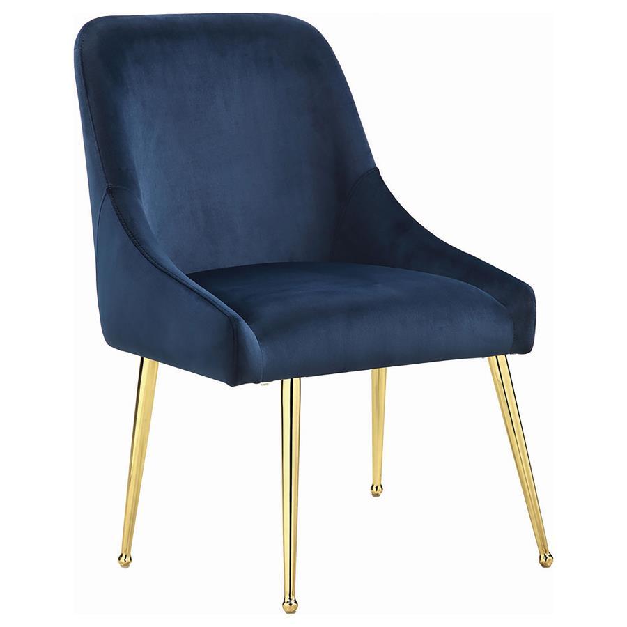 Coaster Fine Furniture Mayette - Upholstered Side Dining Chair (Set of 2) - Blue | Meri Furniture