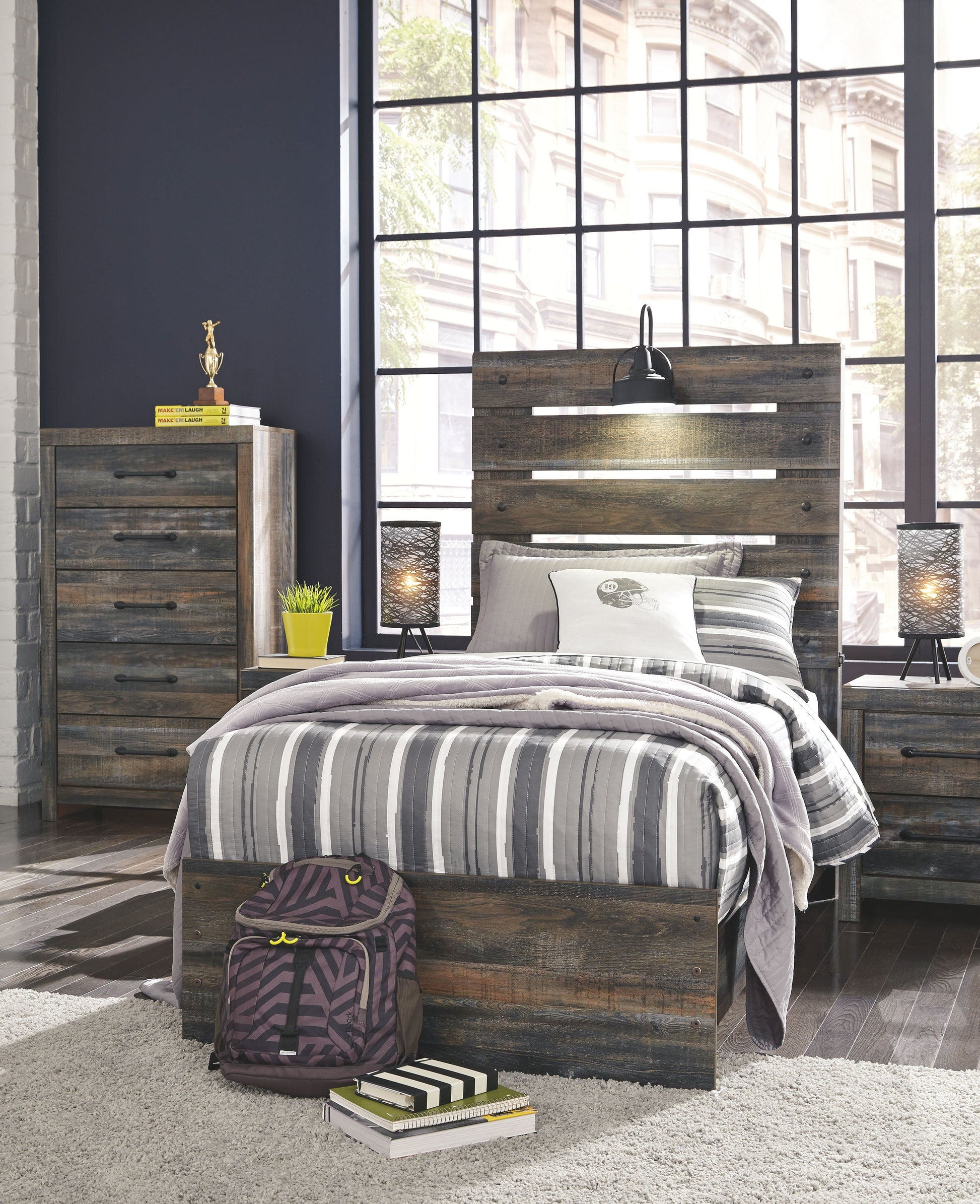 Signature Design by Ashley® Drystan - Panel Bed | Meri Furniture