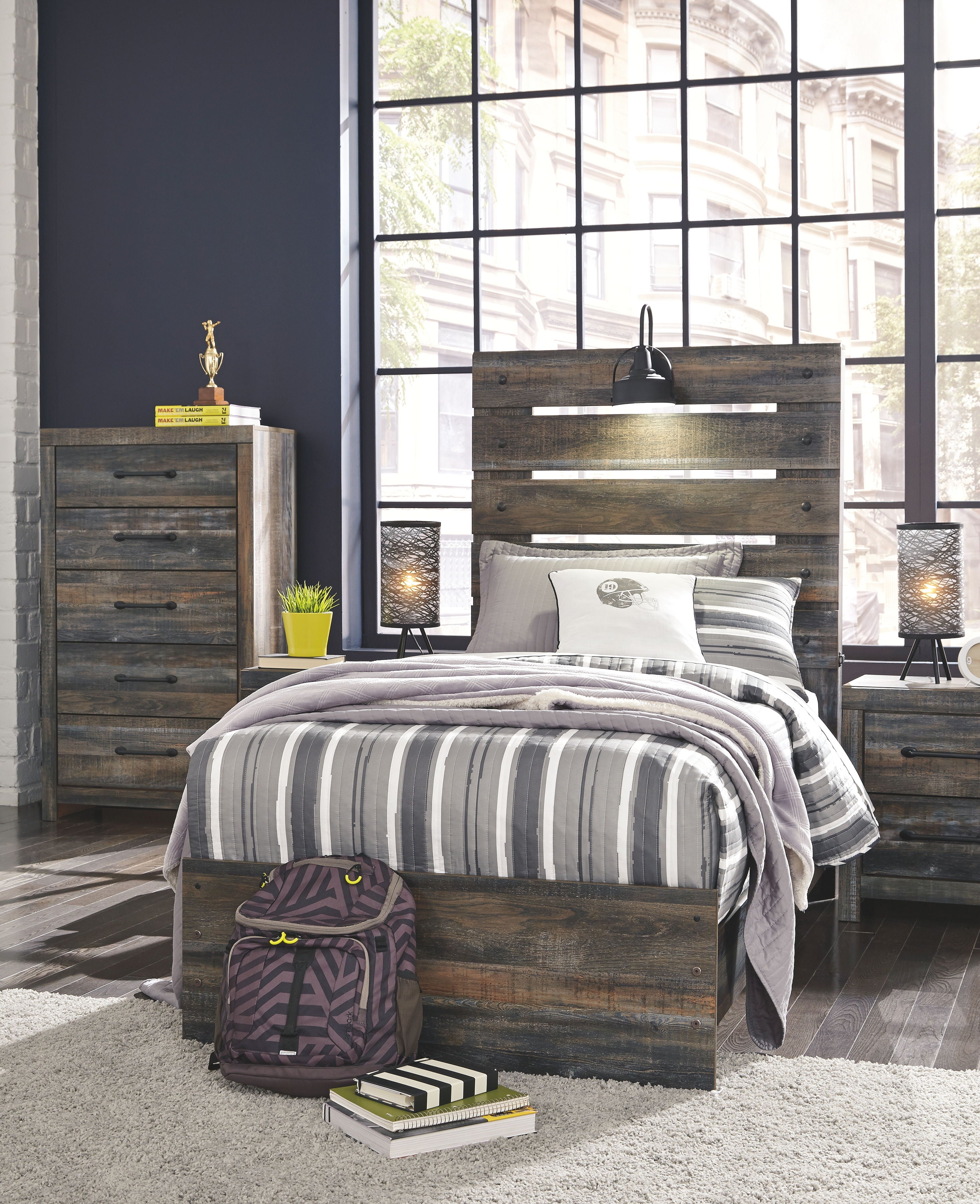 Signature Design by Ashley® Drystan - Panel Bed | Meri Furniture