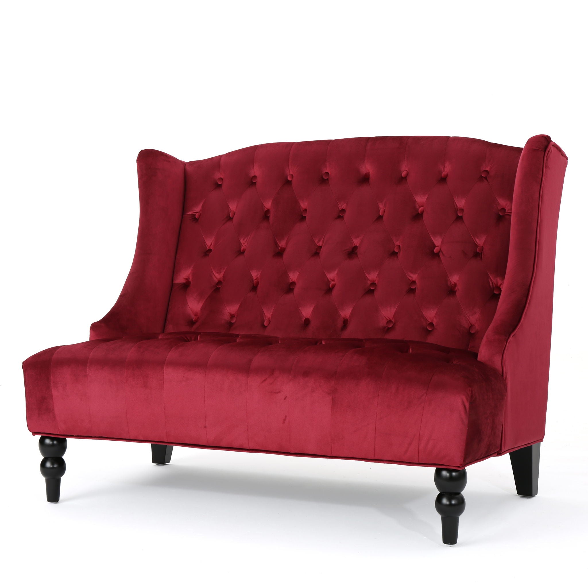 Nurturing - Upholstered Loveseat With Wing Back And Diamond Tufting
