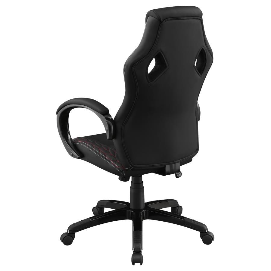 Coaster Fine Furniture Carlos - Upholstered Adjustable Home Office Desk Chair - Black | Meri Furniture