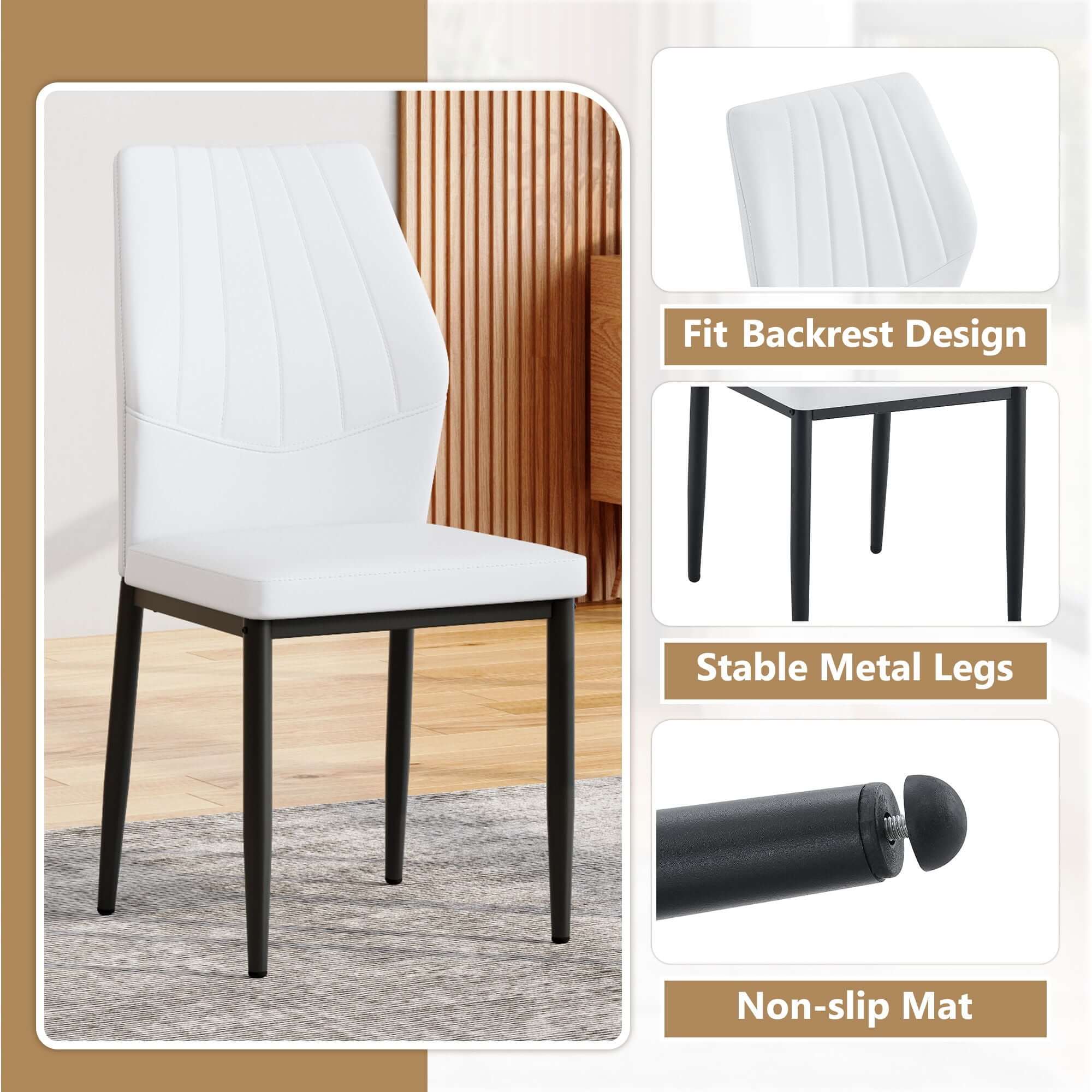 Dining Chairs With Shell Pattern, Comfort And Style