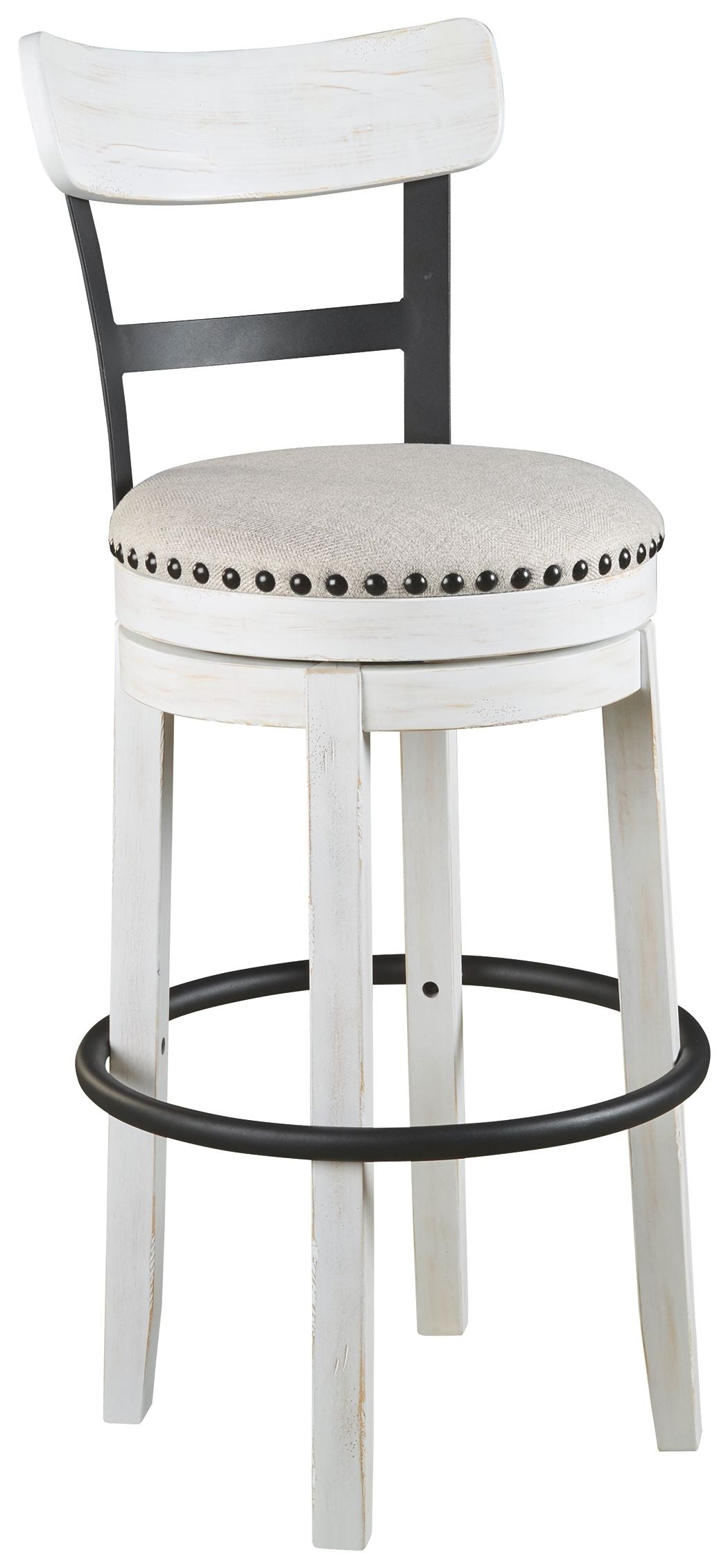 Signature Design by Ashley® Valebeck - Tall Upholstered Swivel Barstool | Meri Furniture