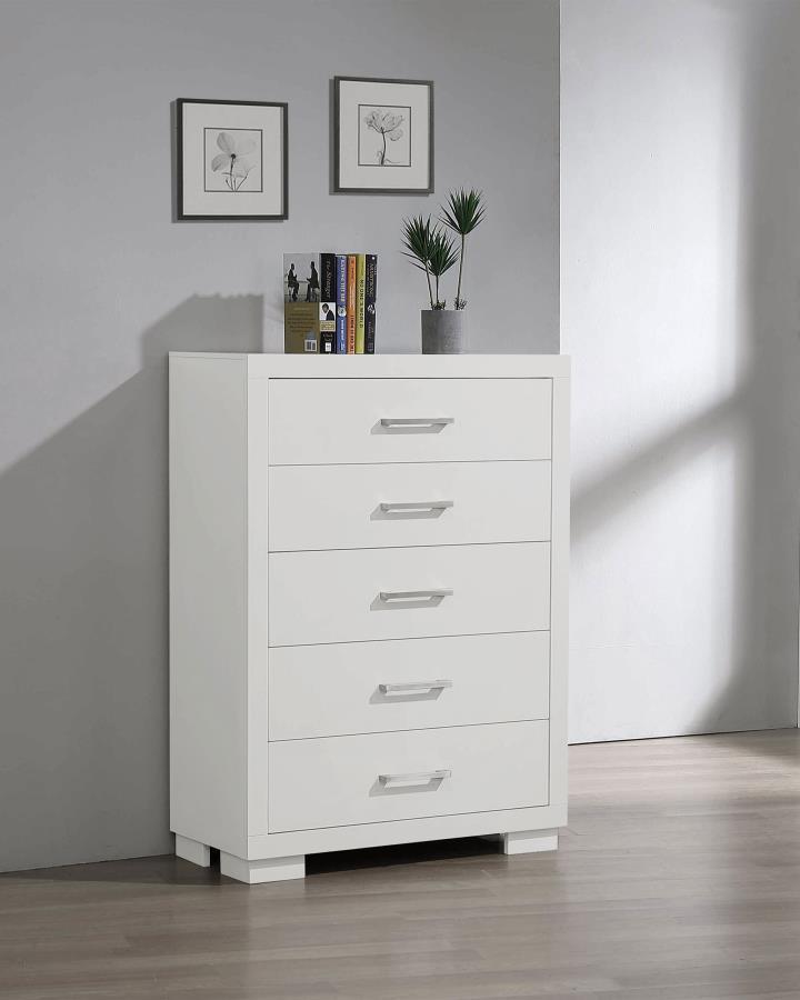 Coaster Fine Furniture Jessica - 5-Drawer Bedroom Chest | Meri Furniture
