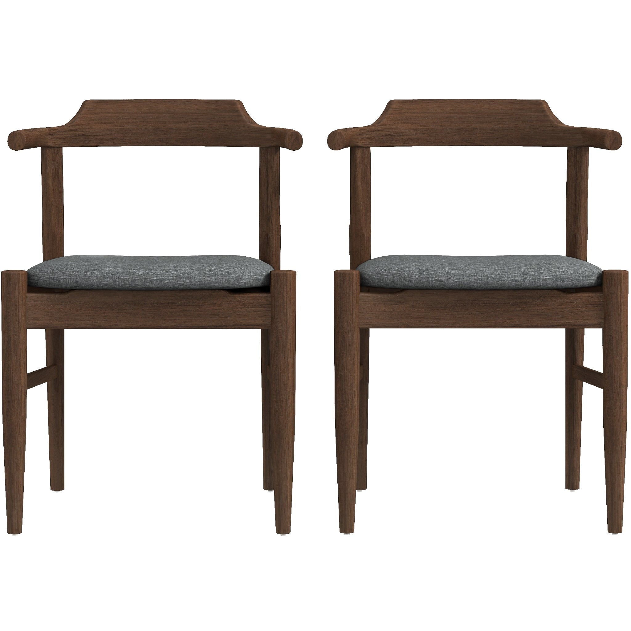 Dakota - Mid-Century Modern Velvet Dining Chair (Set of 2)