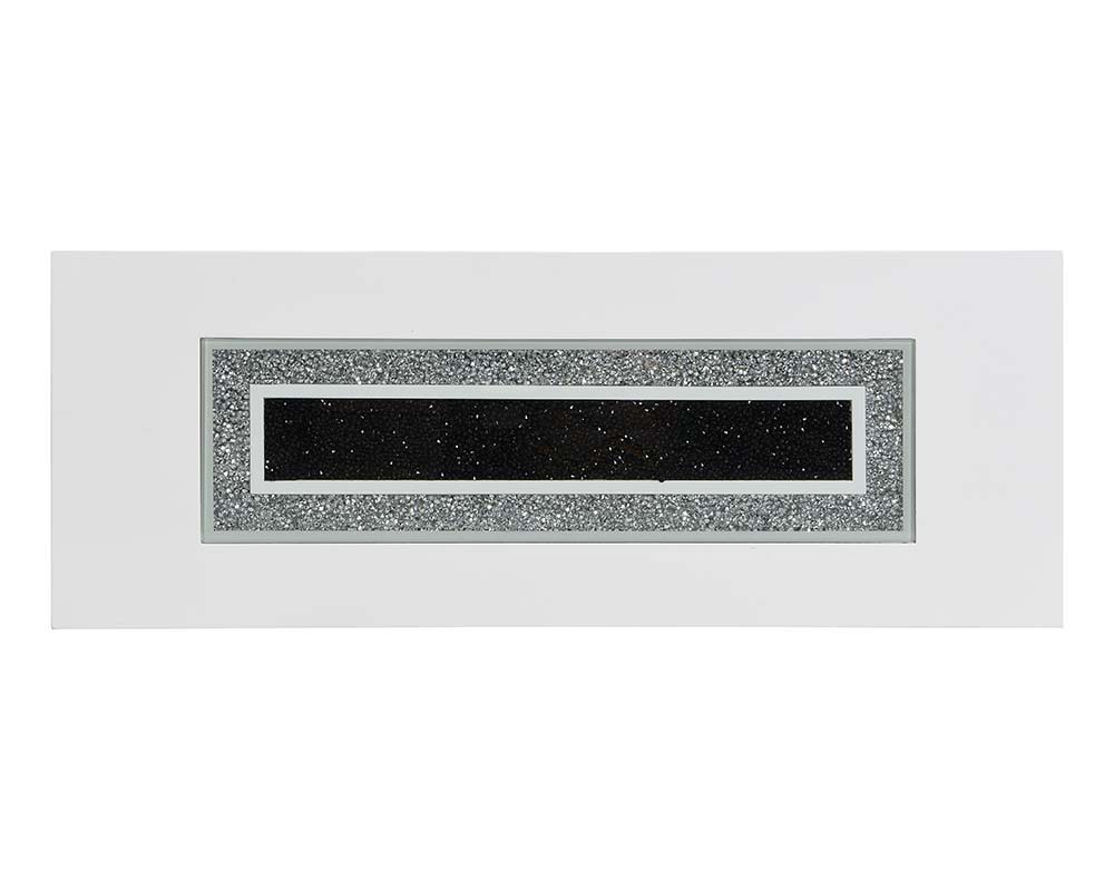 ACME Elizaveta - Coffee Table - Faux Crystal Diamonds & White High Gloss Finish | Meri Furniture
