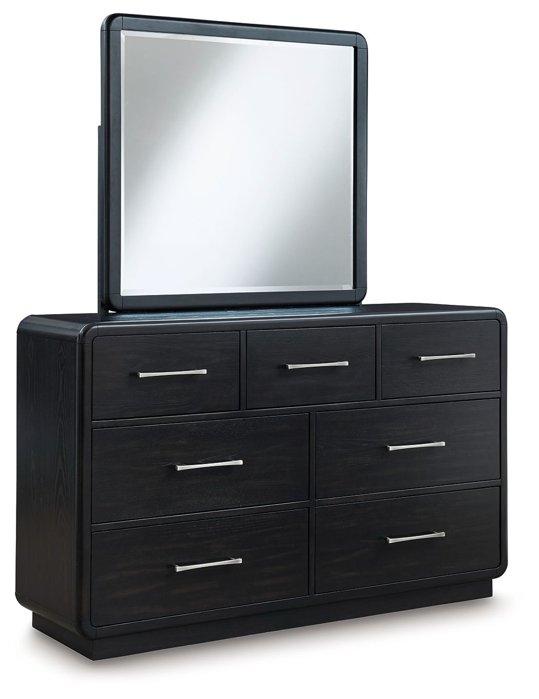 Signature Design by Ashley® Rowanbeck - Black - Dresser And Mirror | Meri Furniture