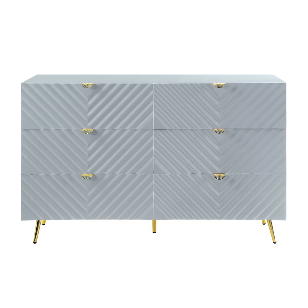 ACME Gaines - Dresser - Gray High | Meri Furniture