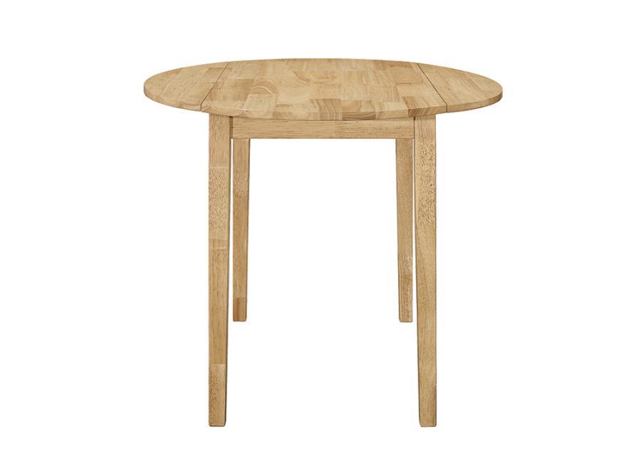 Coaster Fine Furniture Bucknell - 3 Piece Round Drop Leaf Dining Table Set | Meri Furniture