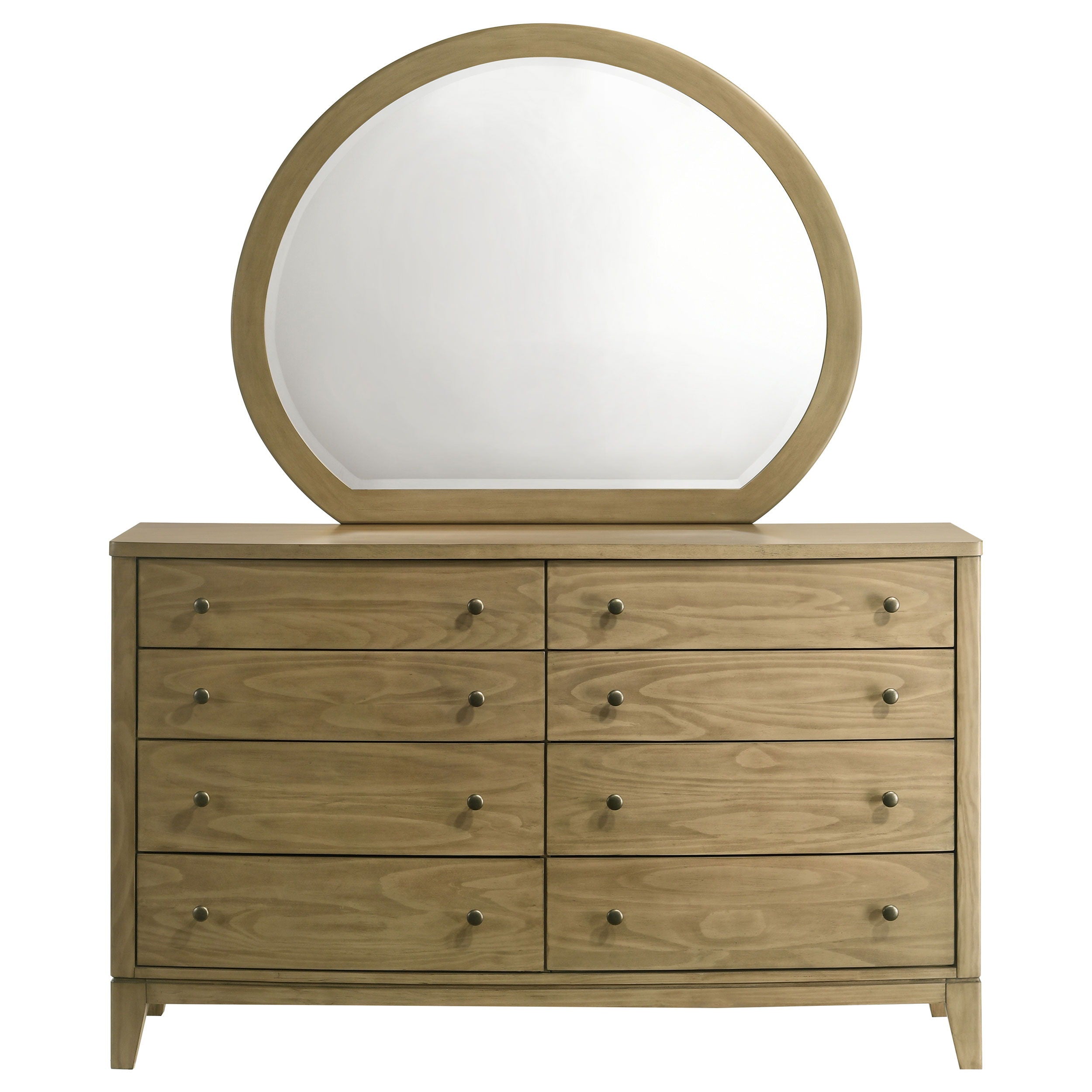 Coaster Fine Furniture Granada - 8-Drawer Dresser And Mirror - Natural Pine | Meri Furniture