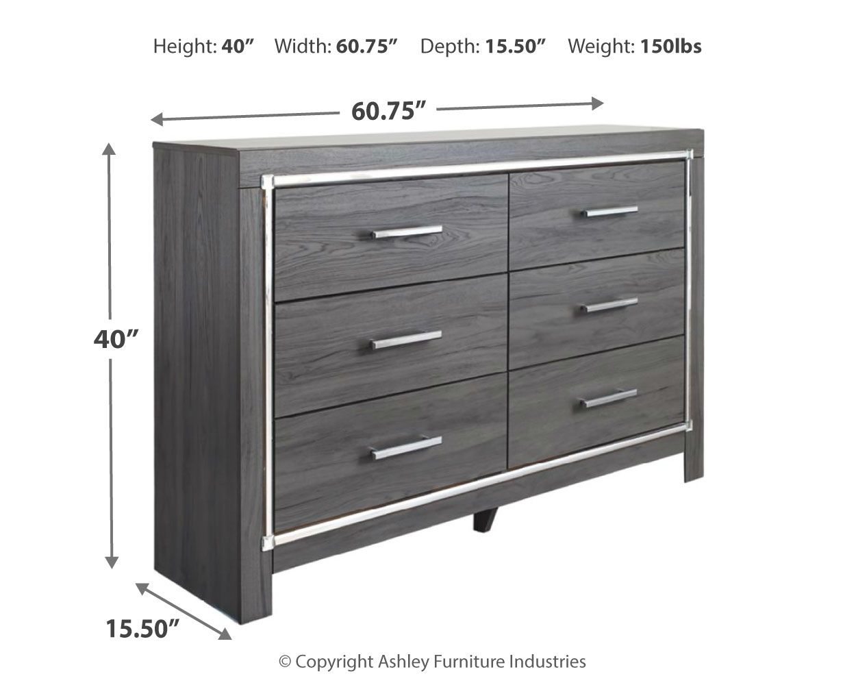 Ashley Furniture Lodanna - Dresser, Mirror | Meri Furniture