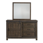 Thornwood Hills - 3 Drawers Dresser & Mirror - Dark Brown