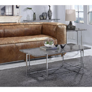 ACME Adelae - Coffee Table - Faux Marble & Chrome | Meri Furniture