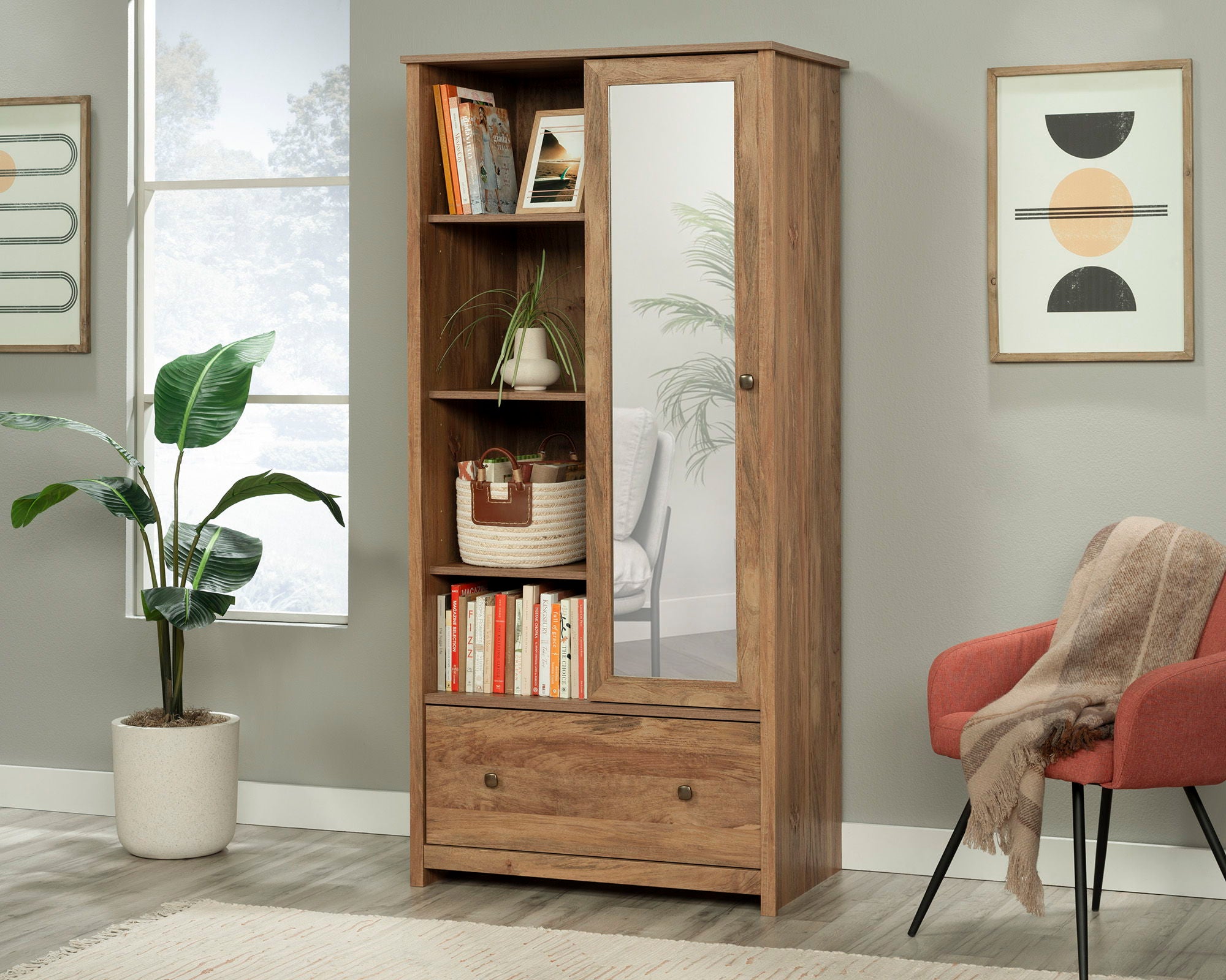 Wardrobe Cabinet in Sindoori Mango