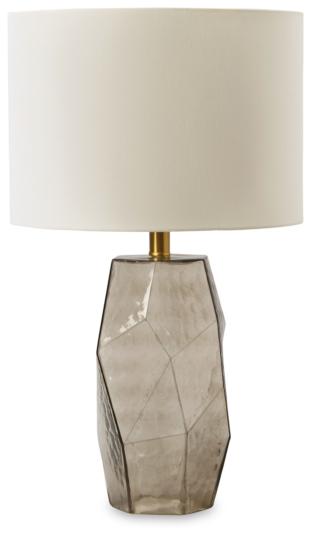 Signature Design by Ashley® Taylow - Gray - Glass Table Lamp | Meri Furniture