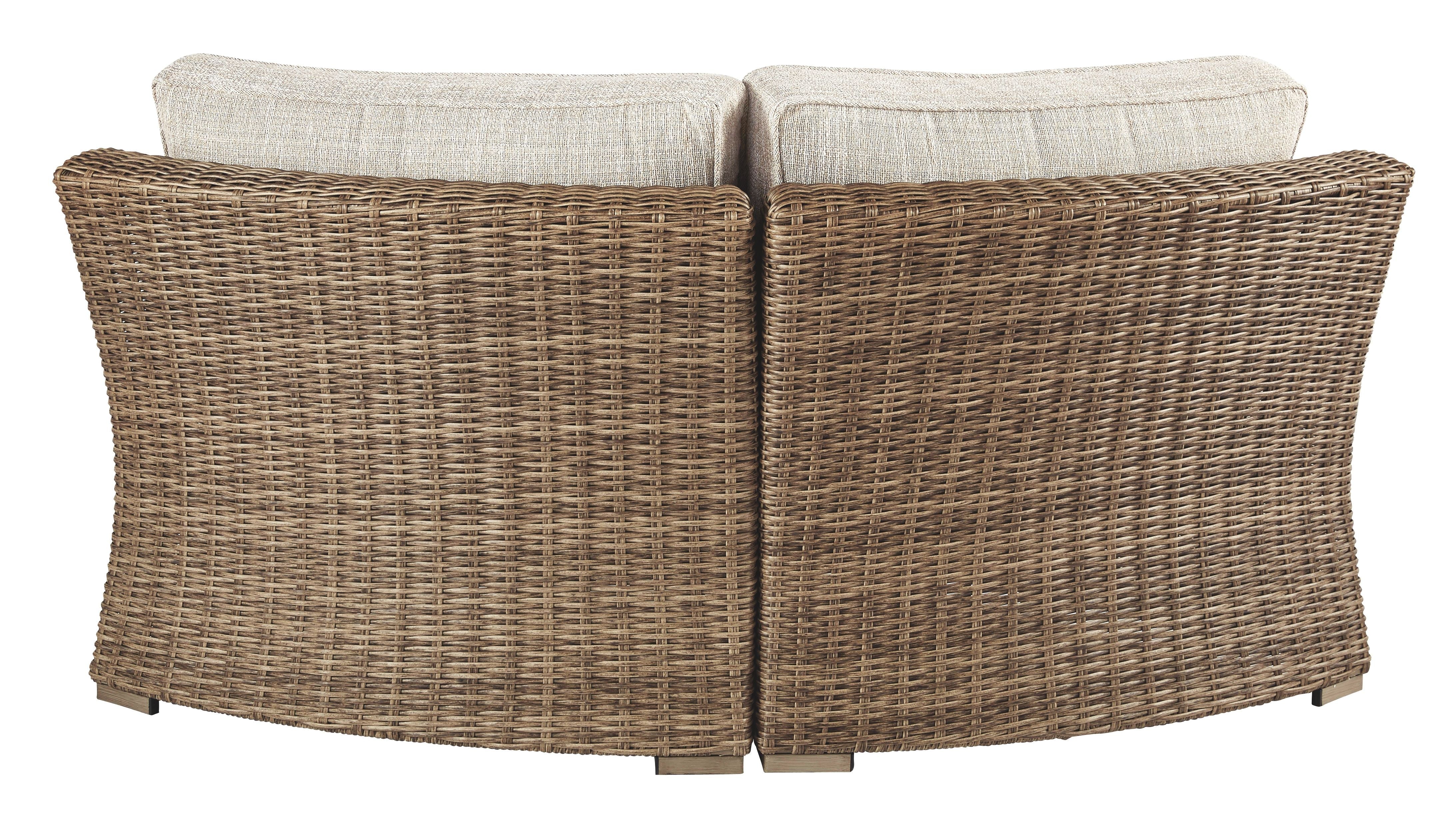 Ashley Furniture Beachcroft - Beige - Curved Corner Chair W/Cushion | Meri Furniture