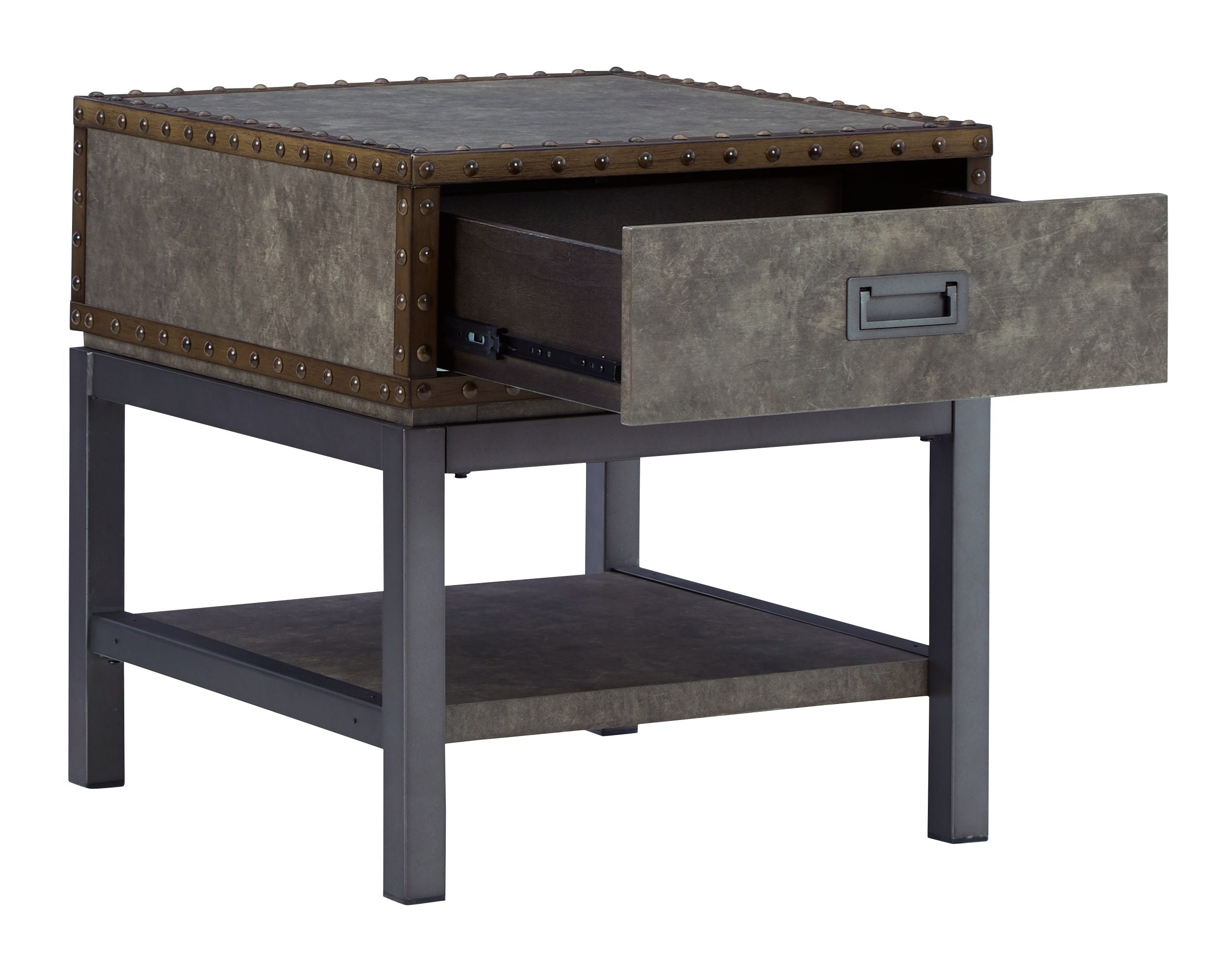 Signature Design by Ashley® Derrylin - Brown - Rectangular End Table | Meri Furniture