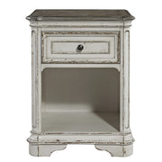 Magnolia Manor - 1 Drawer Nightstand - White