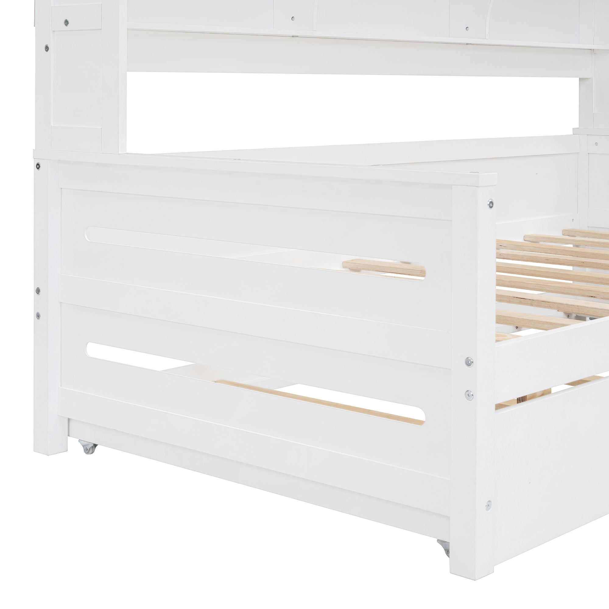 Daybed With All-In-One Cabinet And Shelf