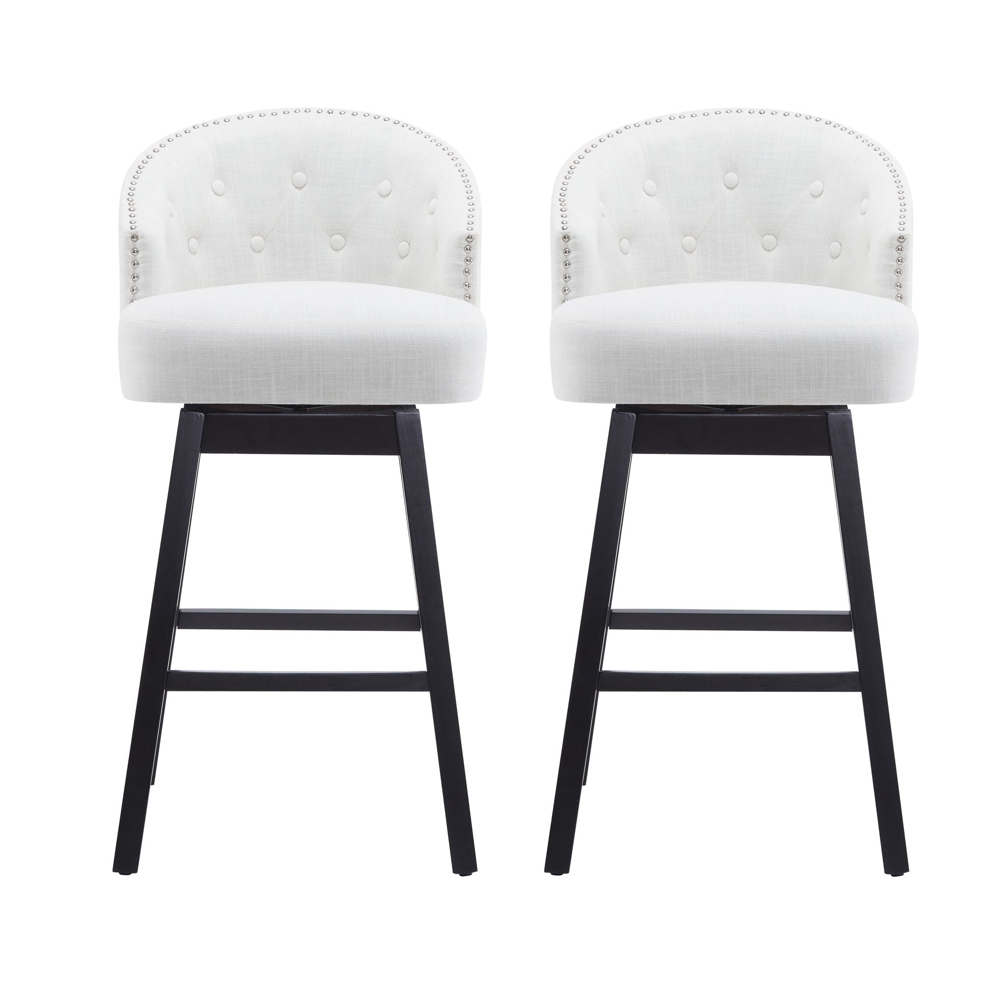 360 Degree Rotation Swivel Counter Stools (Set of 2)
