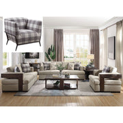ACME Niamey - Sofa - Fabric & Walnut | Meri Furniture