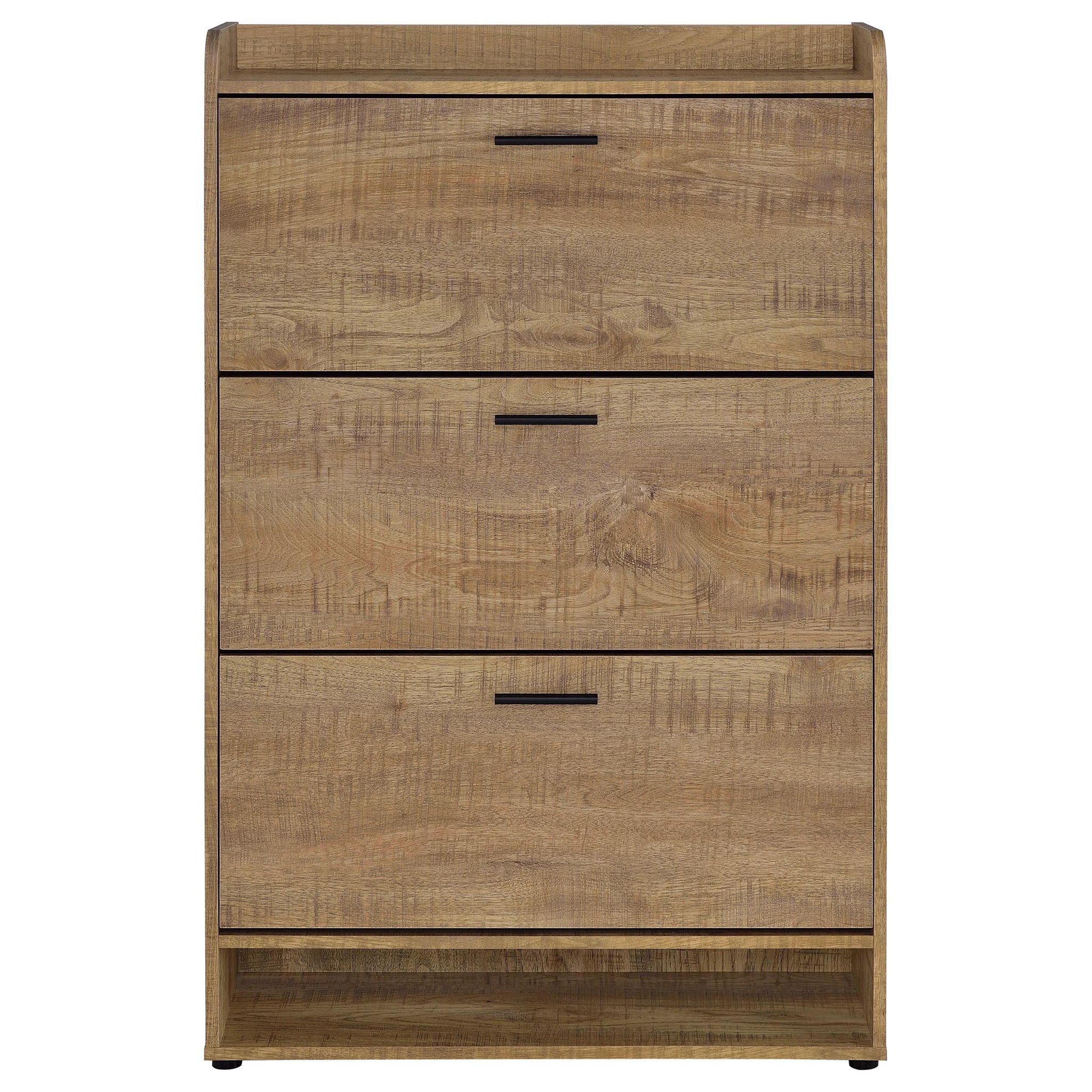 Denia 3-tier Engineered Wood Shoe Cabinet Mango