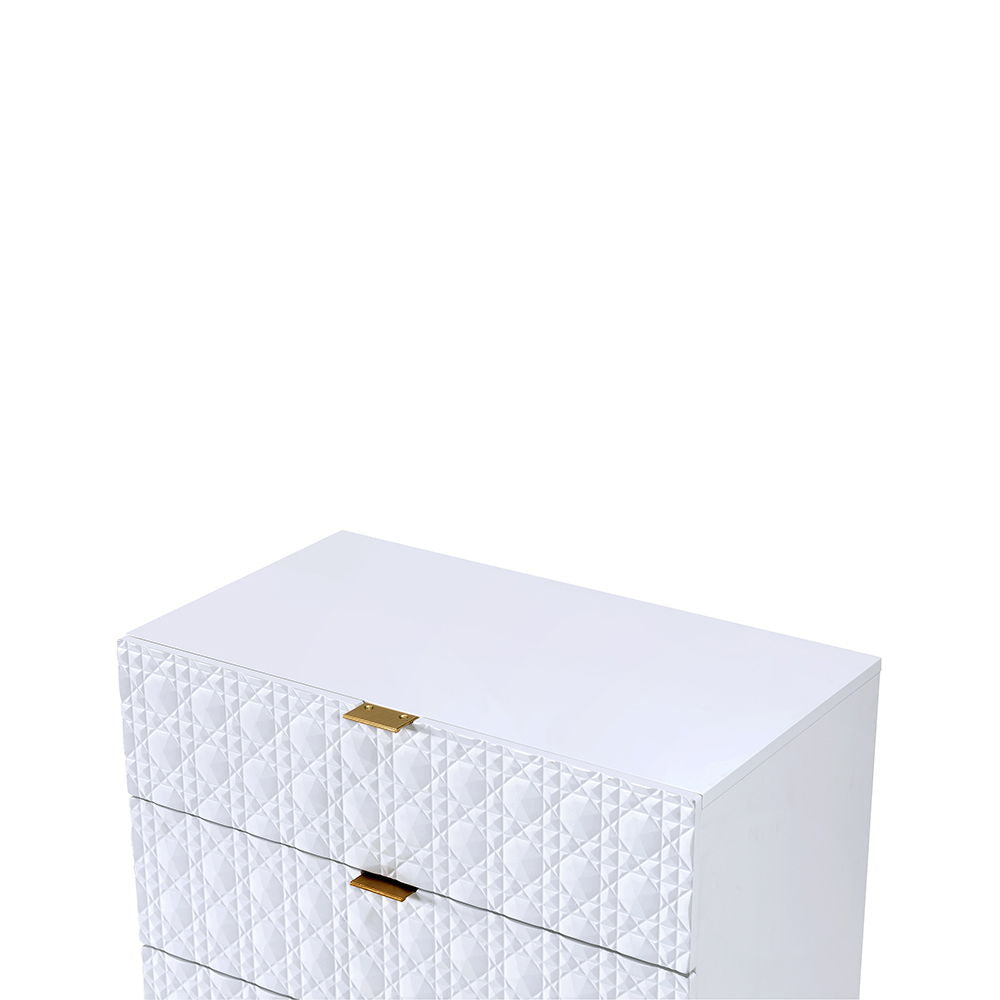 ACME Maisey II - Dresser - White & Gold | Meri Furniture