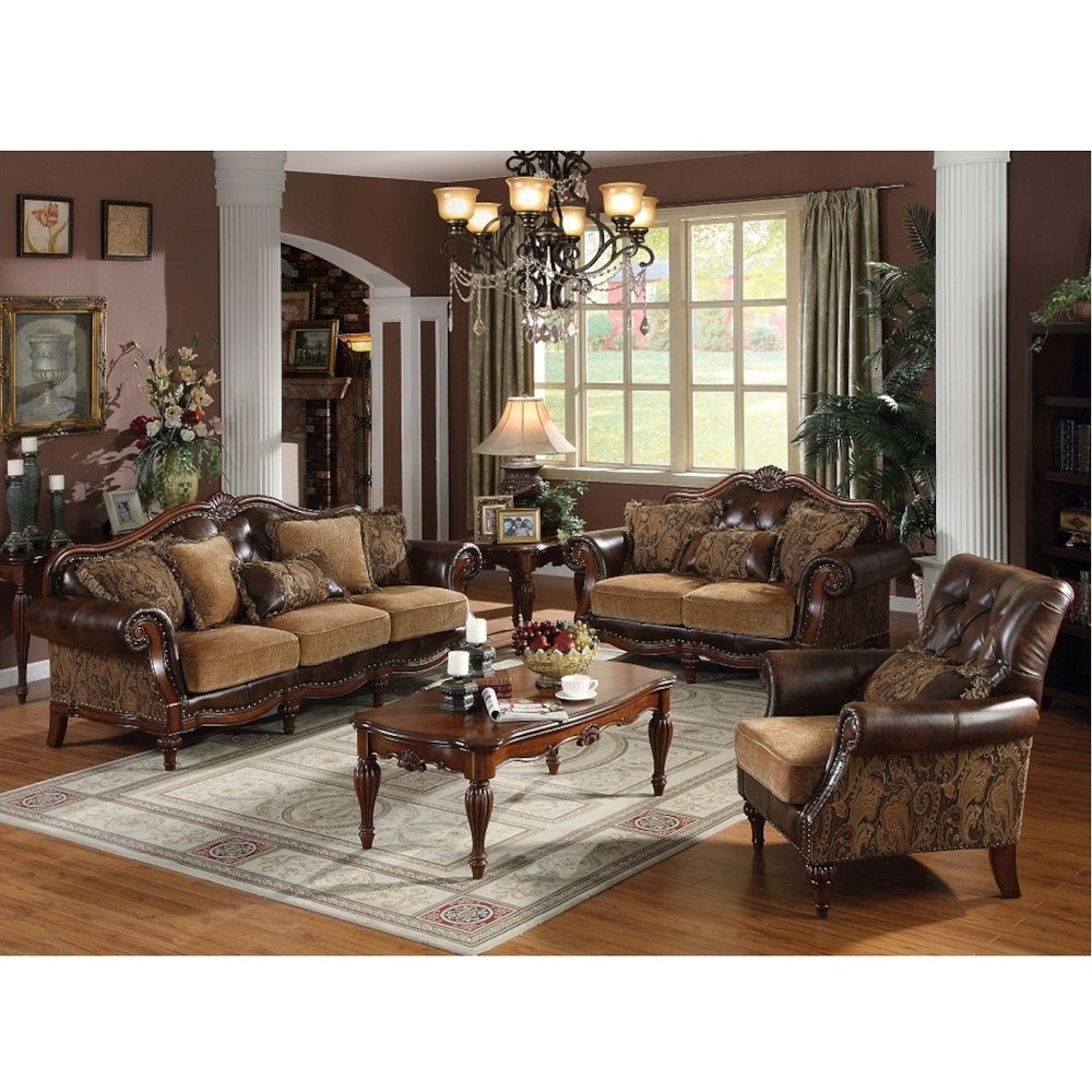ACME Dreena - Sofa (With 5 Pillows) - Dark Brown - 93" | Meri Furniture