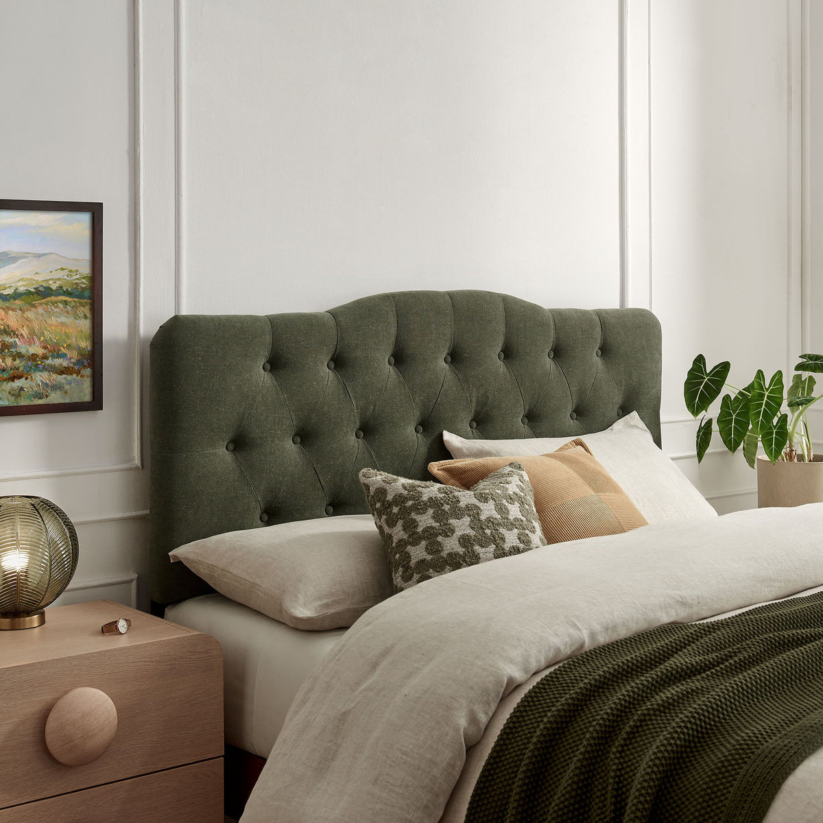 Annabel Premium Linen Blend Queen Headboard by Modway