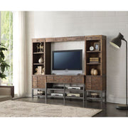 ACME Andria - Entertainment Center - Reclaimed Oak | Meri Furniture