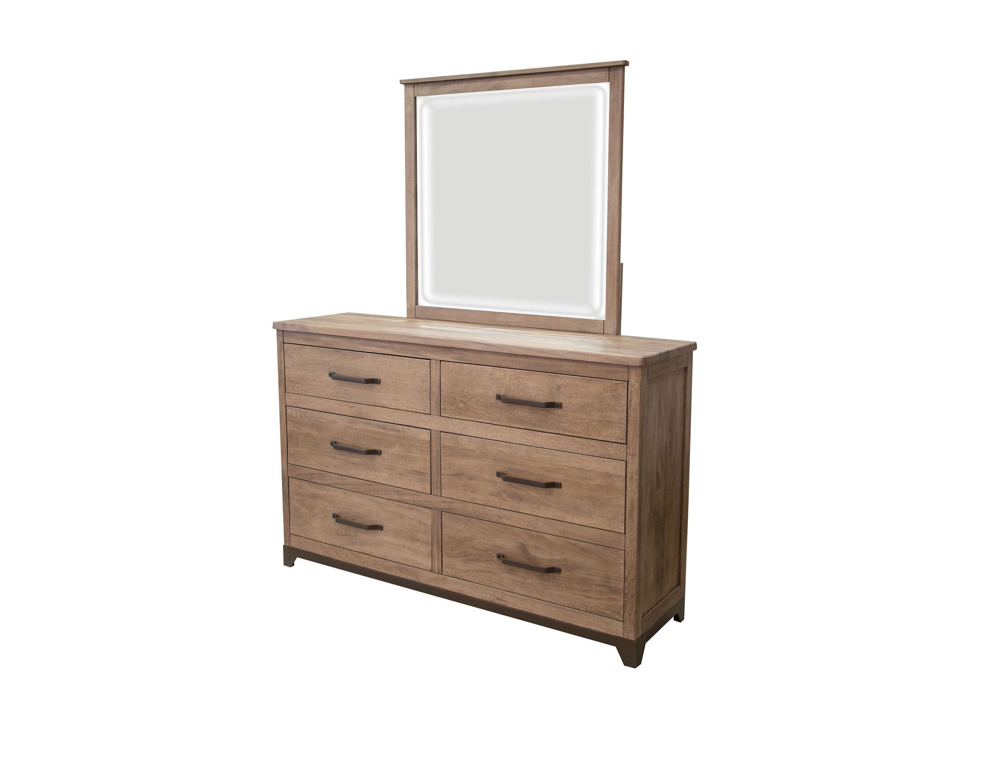 International Furniture Direct Natural Parota - Dresser - Brown Cappuccino | Meri Furniture
