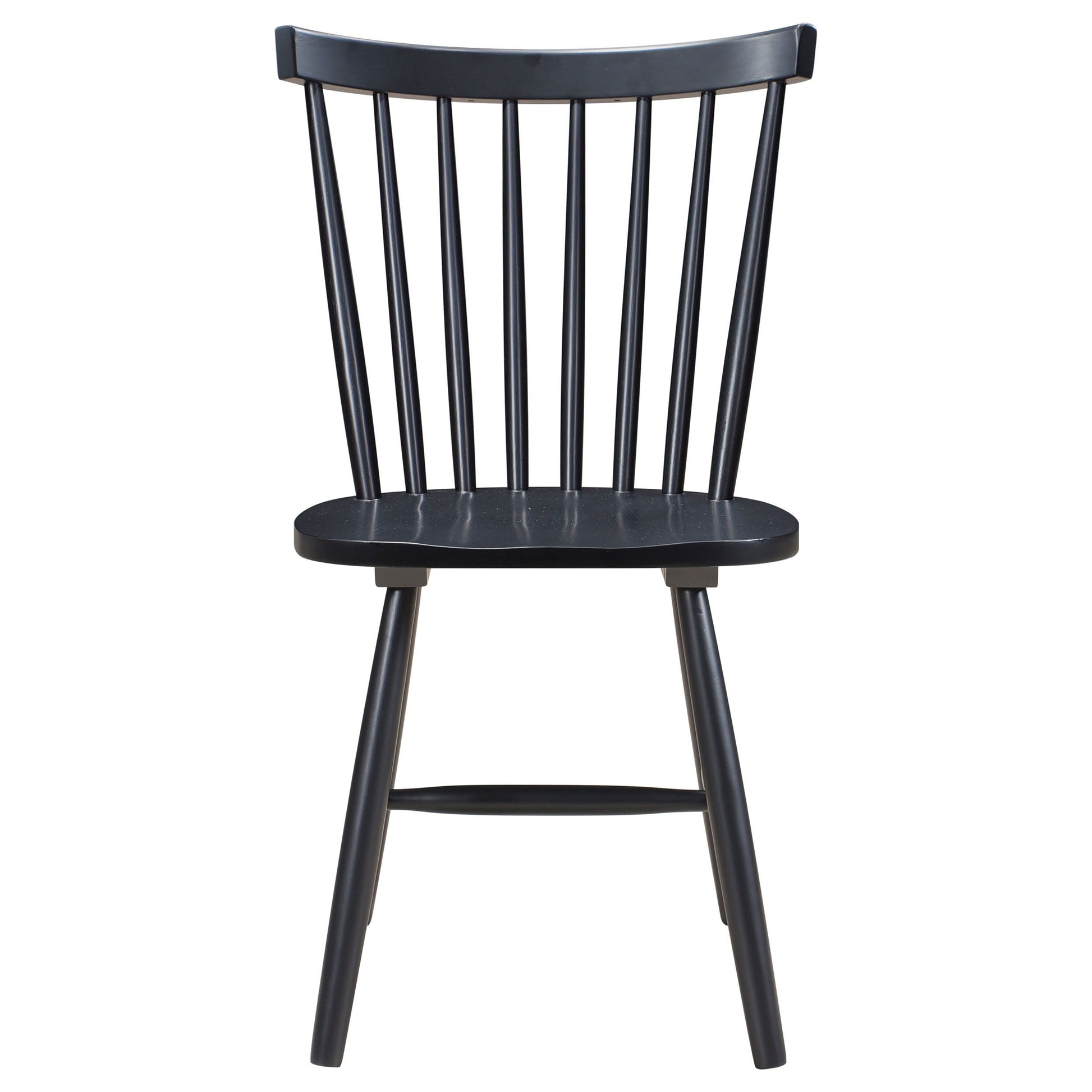 Coaster Fine Furniture Hollyoak - Windsor Wood Dining Side Chair (Set of 2) - Black | Meri Furniture