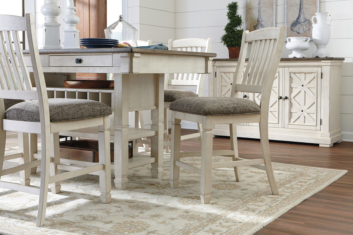 Signature Design by Ashley® Bolanburg - Rectangular Counter Table Set | Meri Furniture