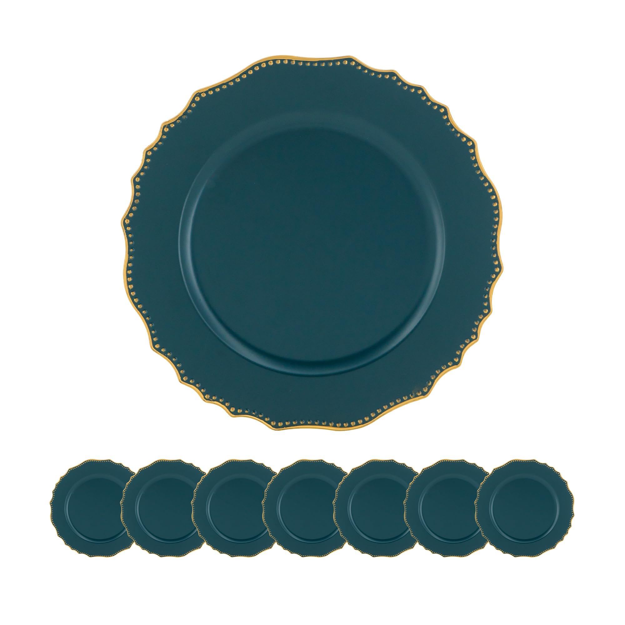 Premium Plastic Charger Plate (Set of 8)