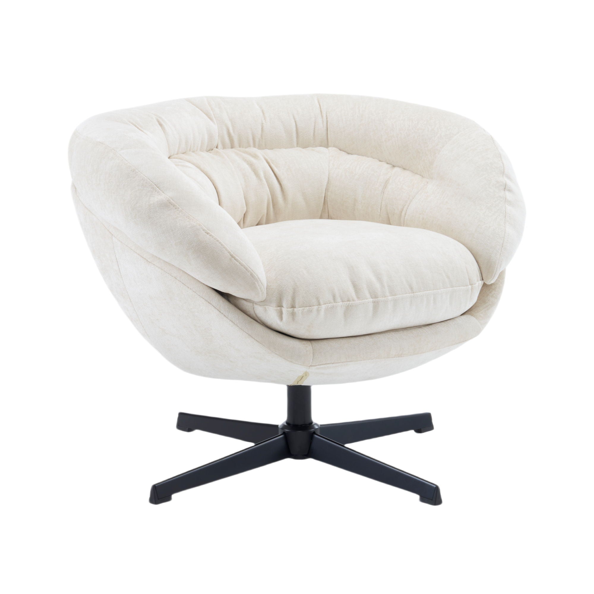 Modern Chenille Office Chair With 360 Degree Swivel