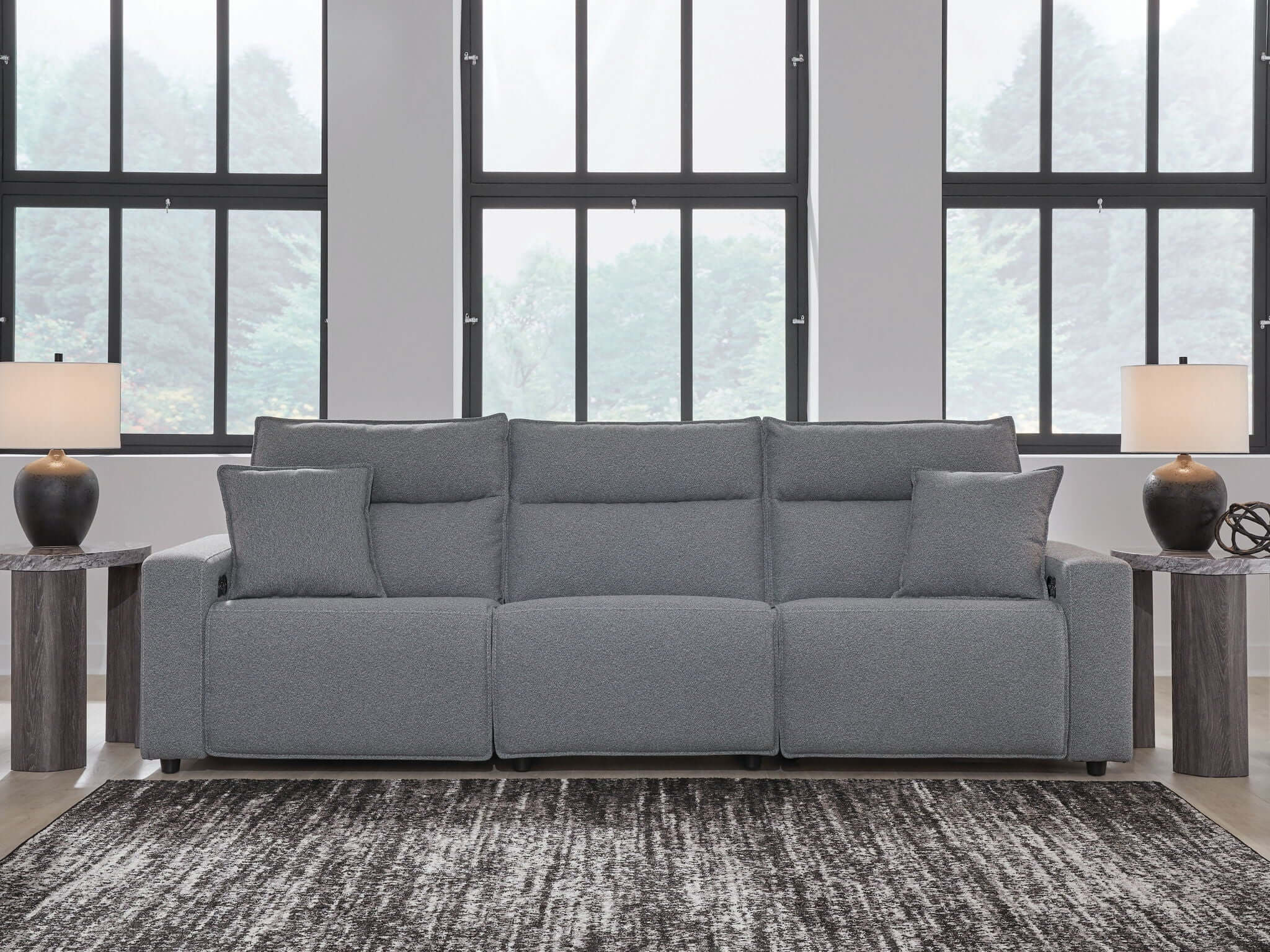 ModMax II - Salt And Pepper - Reclining Sectional