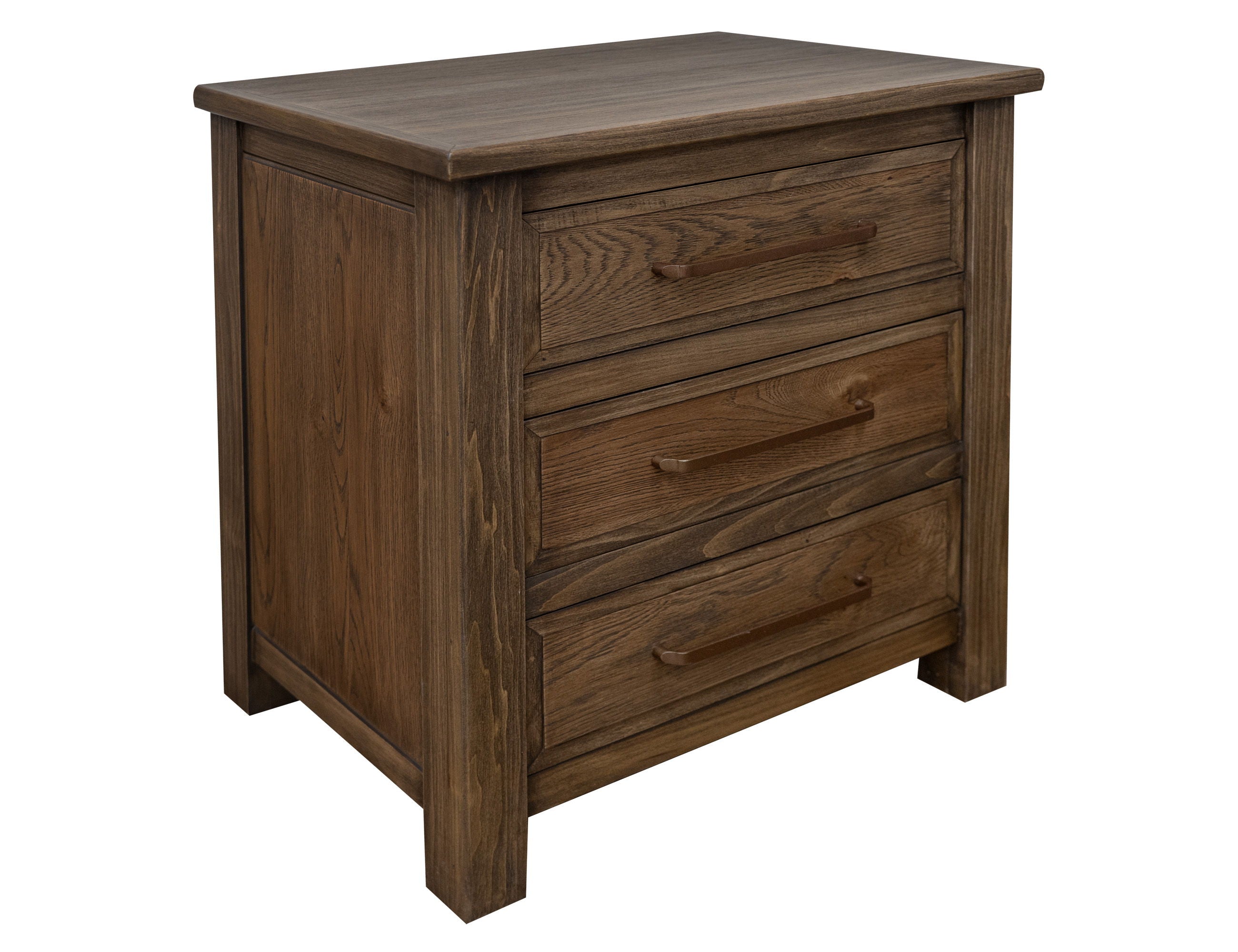 International Furniture Direct Novus Lodge - Nightstand - Walnut Brown | Meri Furniture