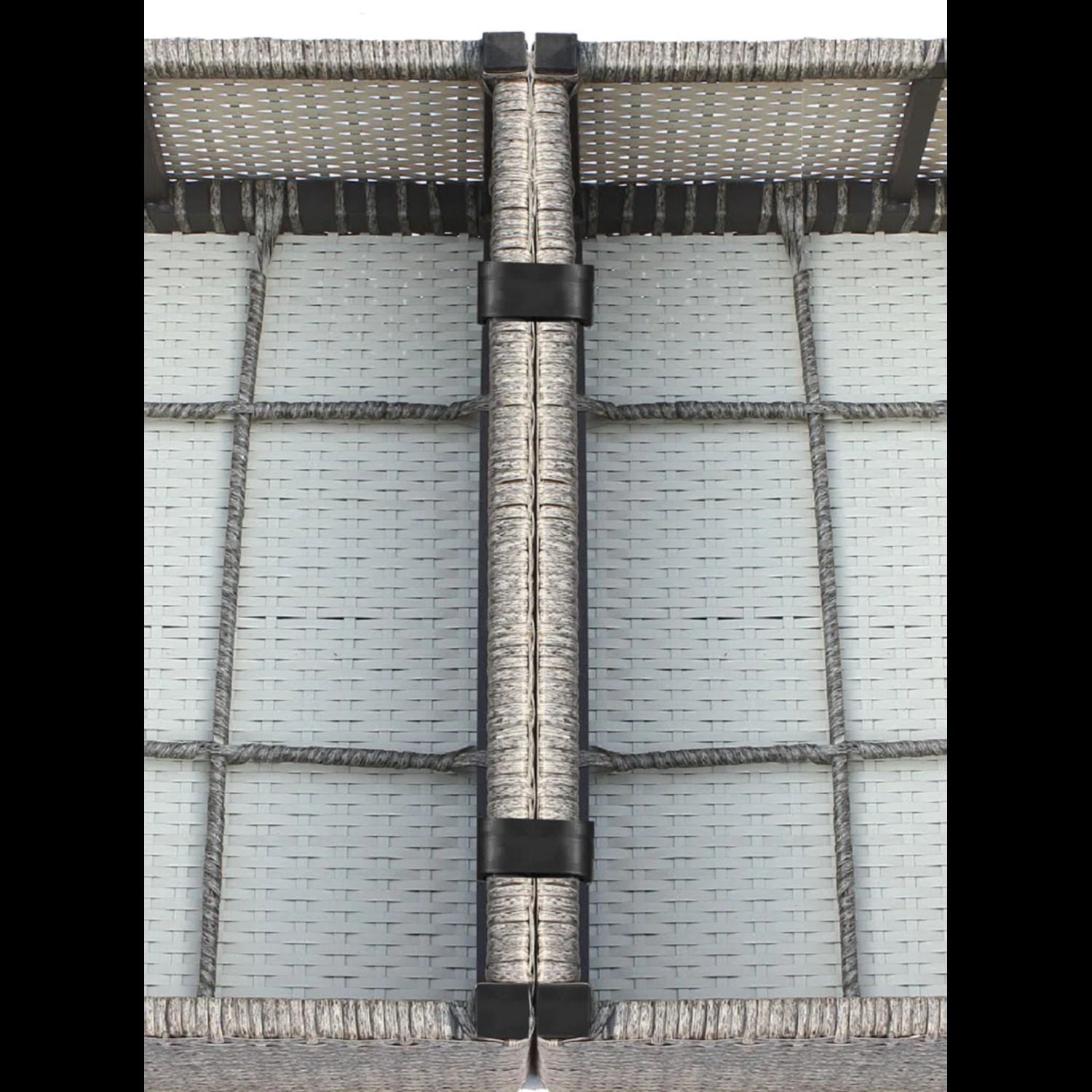 Elegant 4 Person Wicker Patio Seating Set With Cushions And Glass Top Table