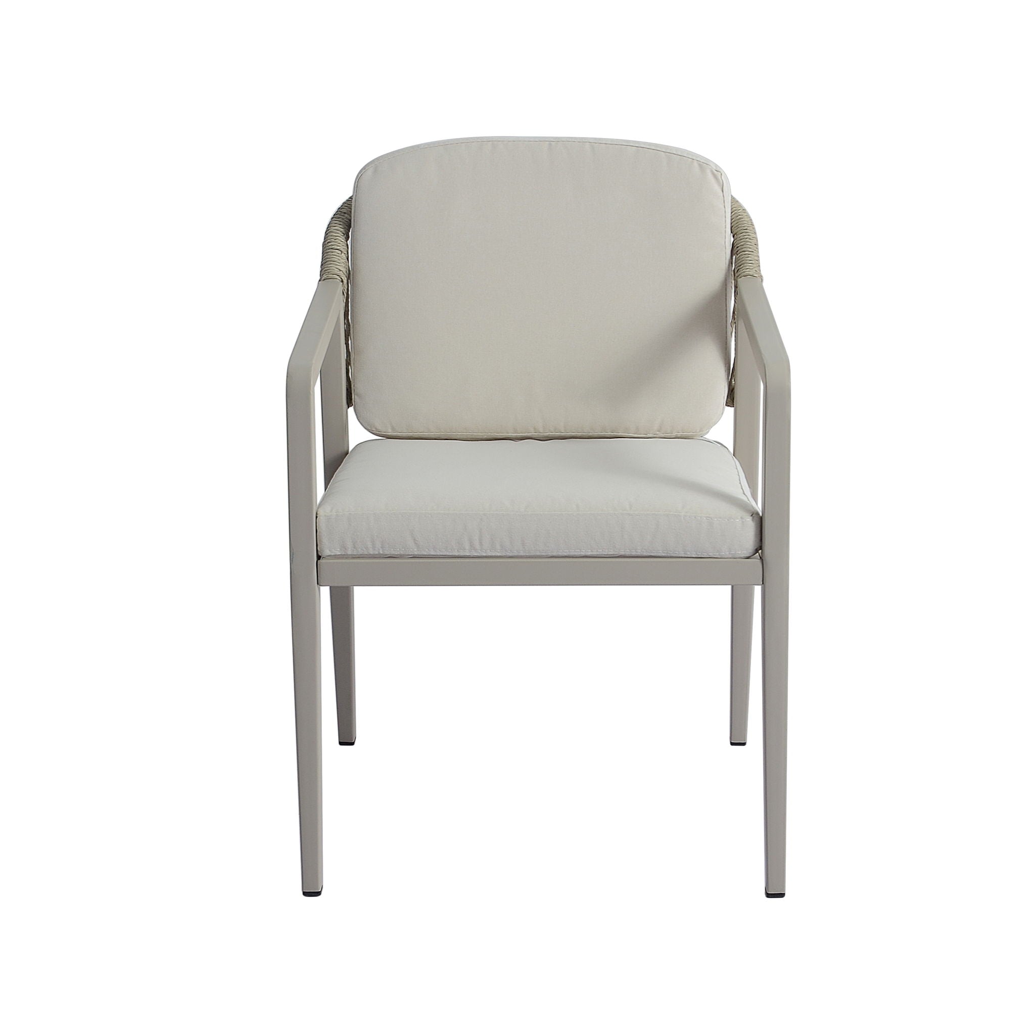 Modern Outdoor Dining Set With Expandable Acacia Wood Table