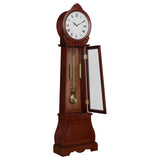 Narcissa - Grandfather Clock With Adjustable Chime - Brown Red