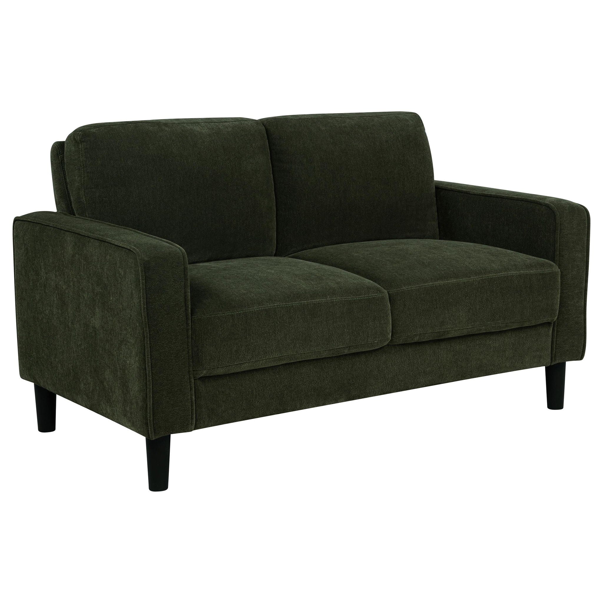 Ruth 2-piece Fabric Upholstered Track Arm Sofa Matcha Green