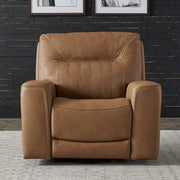Liberty Furniture Bennett - Swivel Glider Recliner P2 - Butternut - Butternut Leather | Meri Furniture