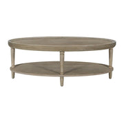 Bedford - Oval Coffee Table With Shelf - Natural