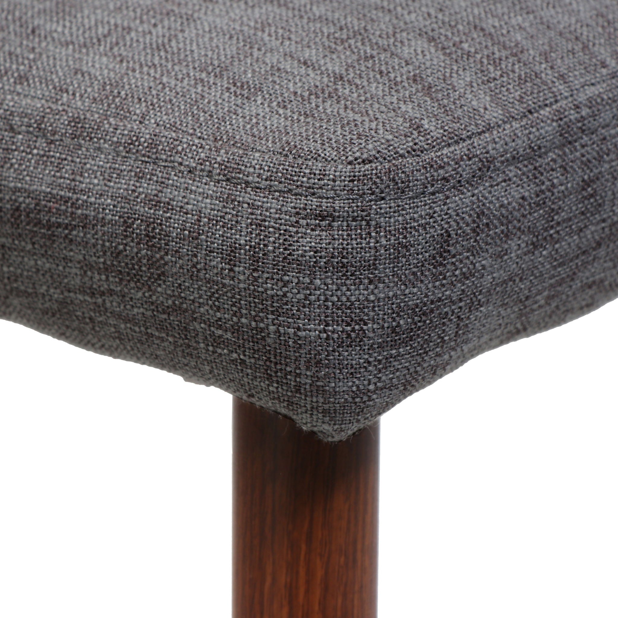 Mid Century Modern Fabric Armless Dining Chair