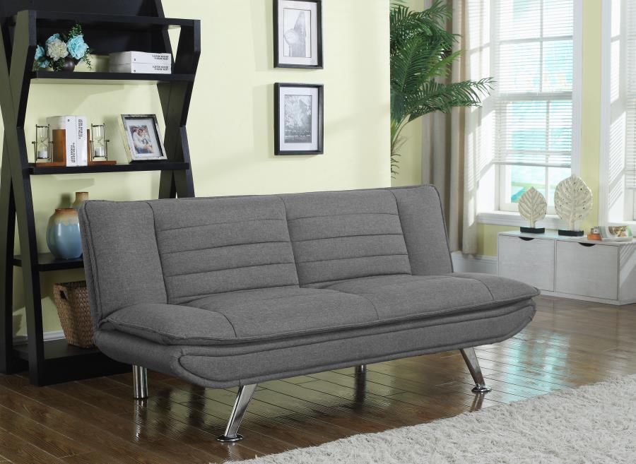 Coaster Fine Furniture Julian - Upholstered Tufted Convertible Sofa Bed - Gray | Meri Furniture